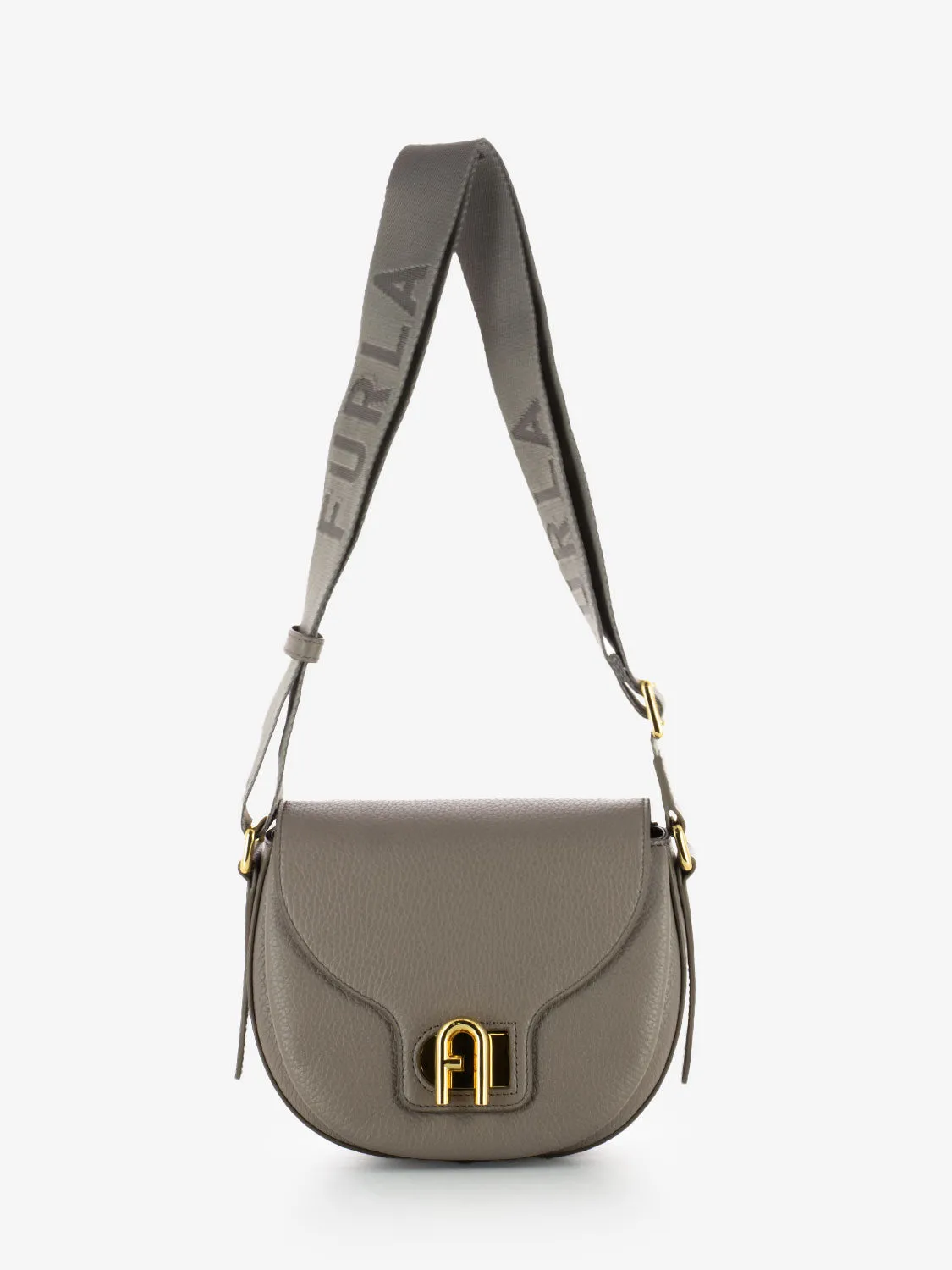 Borsa Lotus mini crossbody stucco grigio