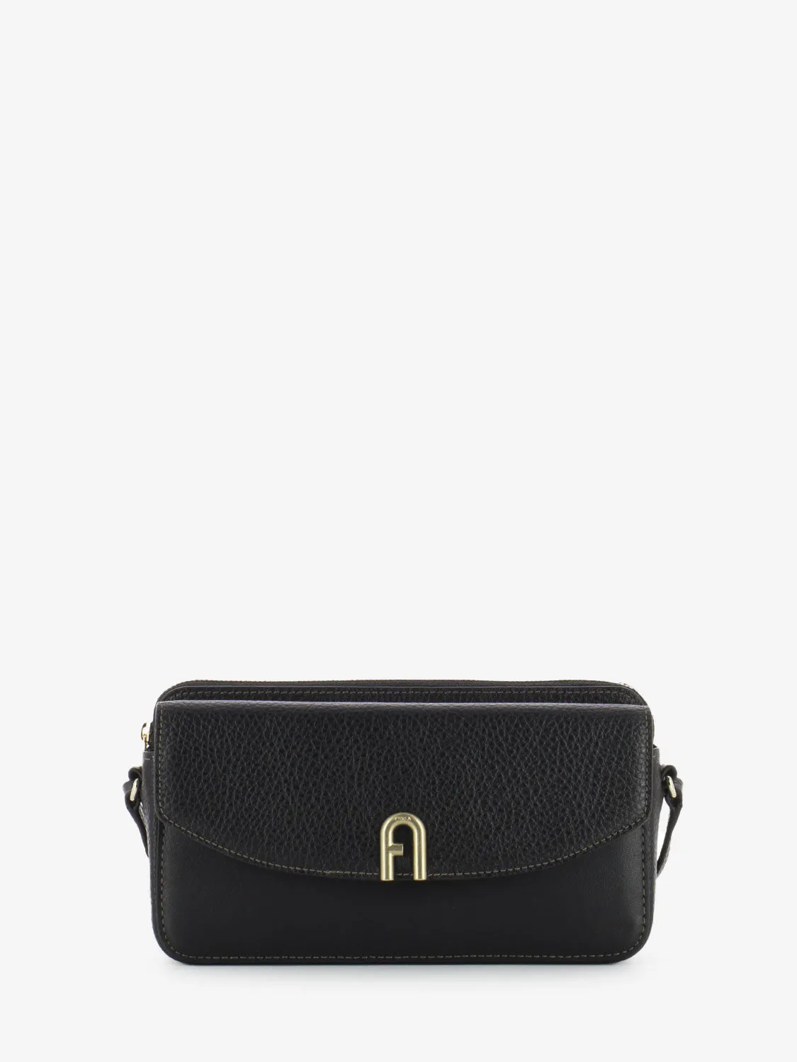 Mini bag in pelle nera