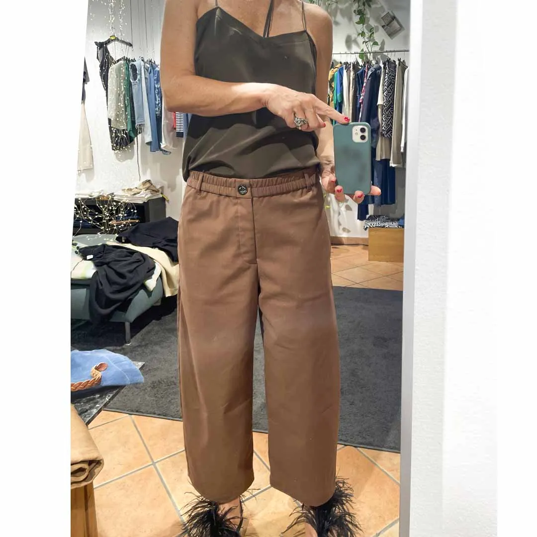 GALLES marron glacè - Pantalone