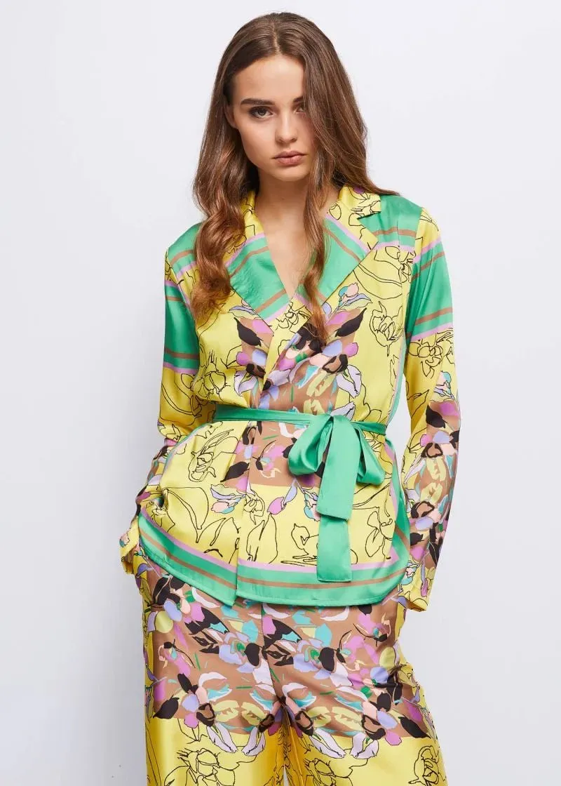 Gaudì Blazer in twill stampato