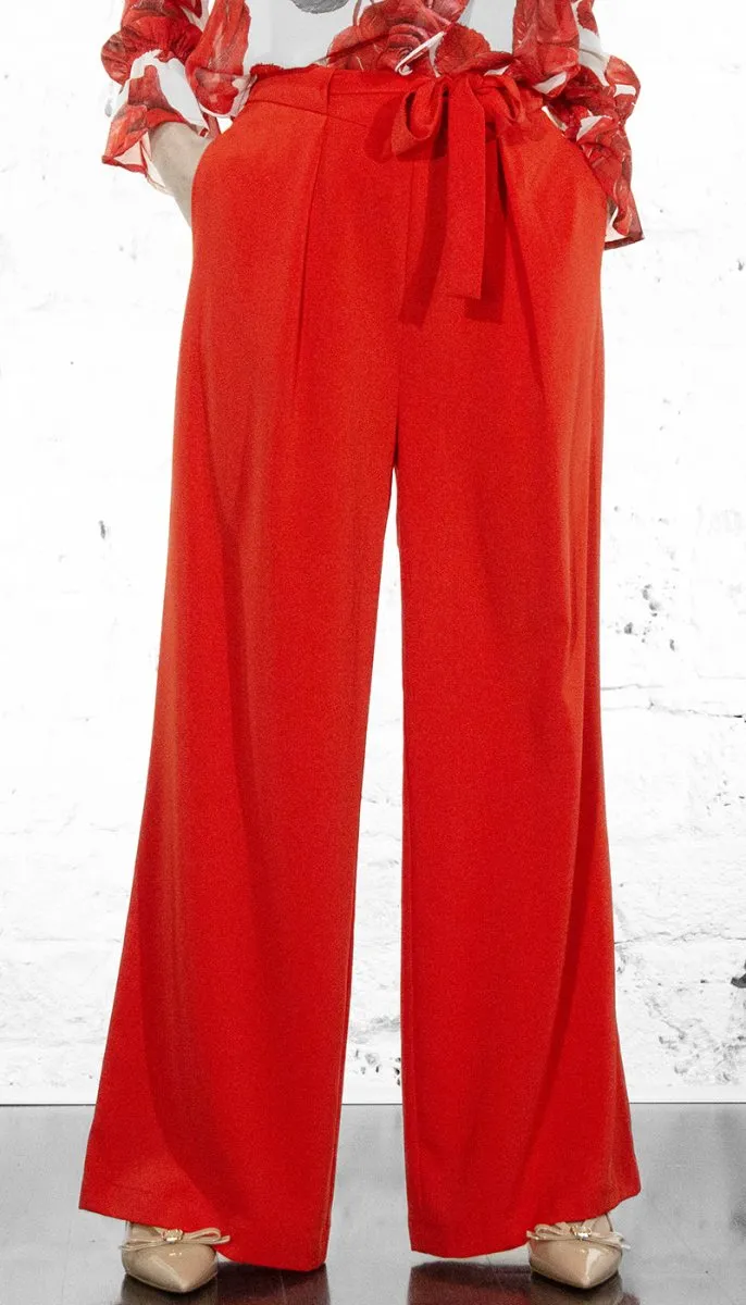 Gaudi Jeans Pantalone in tessuto con elastico e cintura