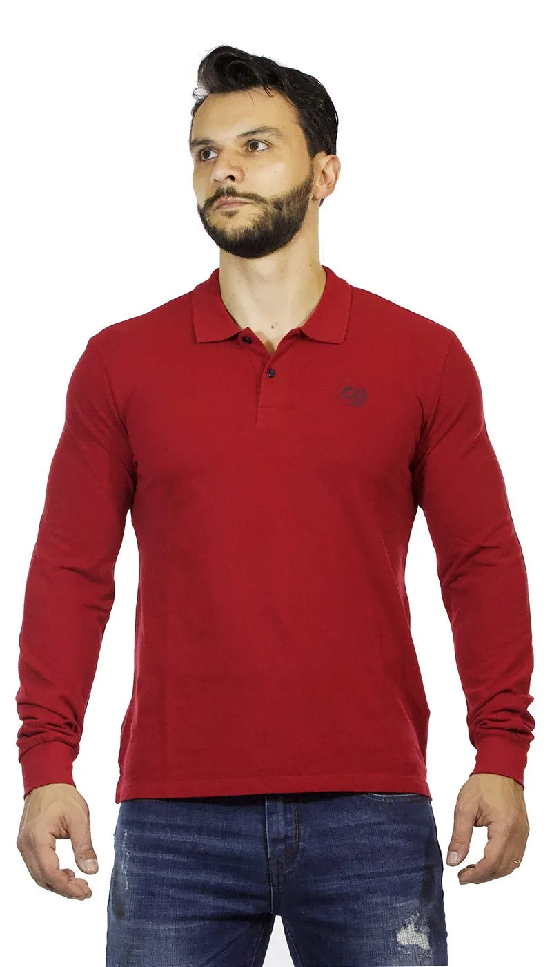 Gaudì Jeans Polo uomo in cotone piquet rossa