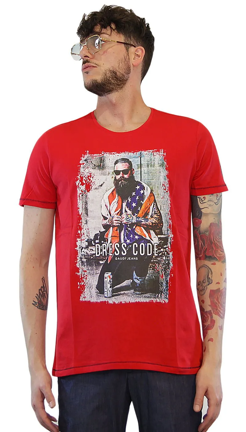 Gaudì T-shirt uomo stampata