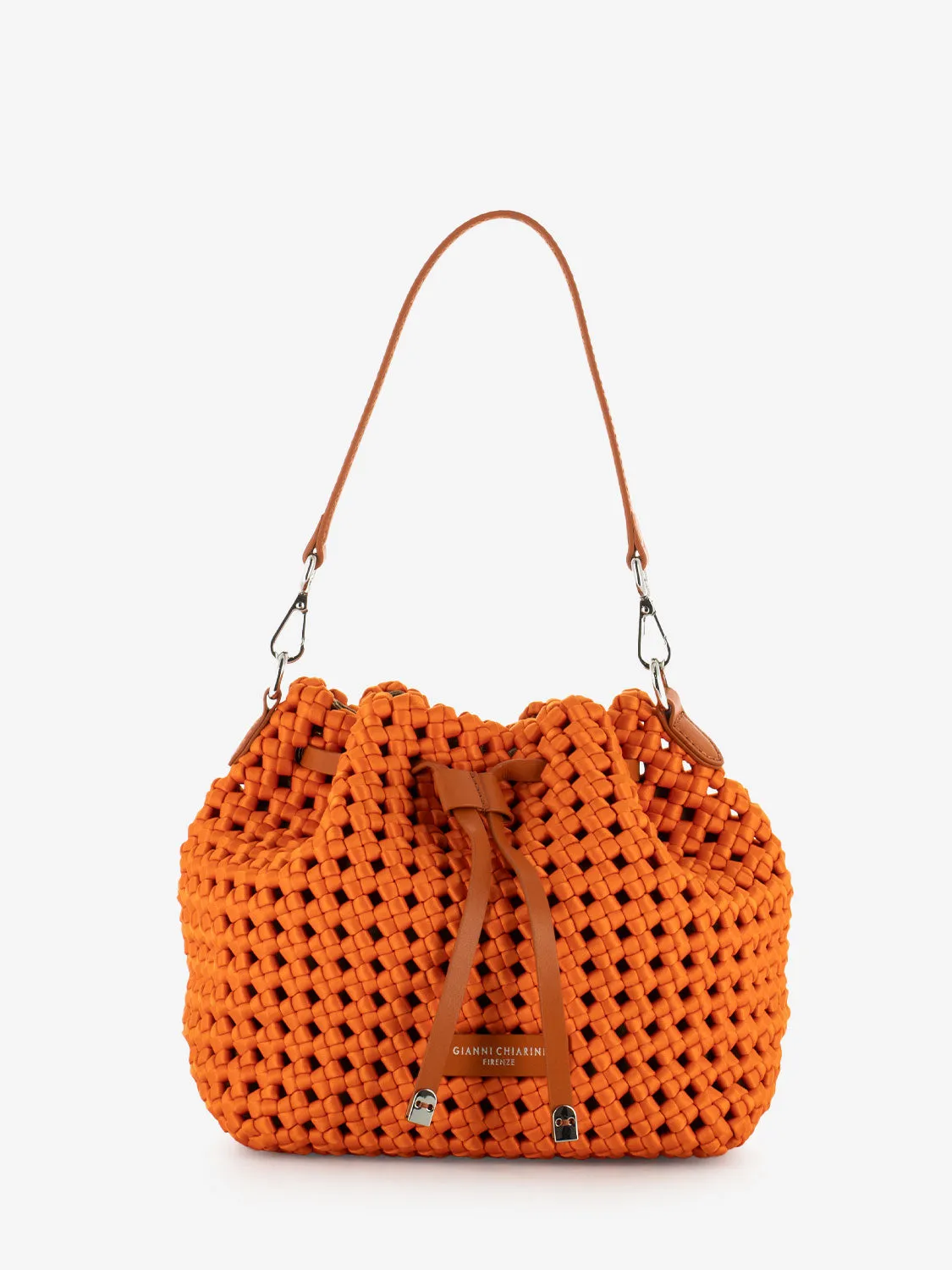 Borsa a spalla Fiore corallo