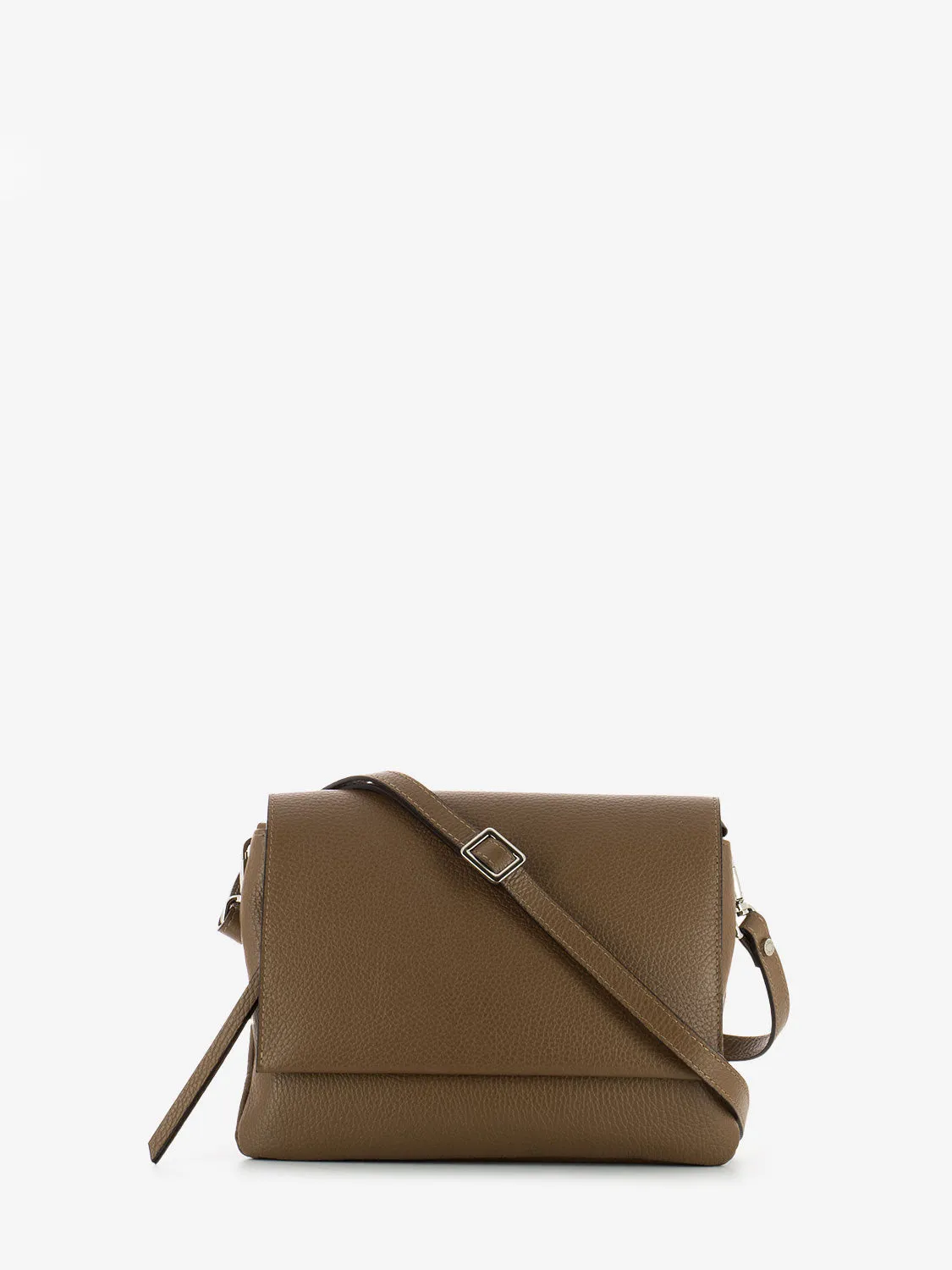 Borsa a tracolla in pelle castoro