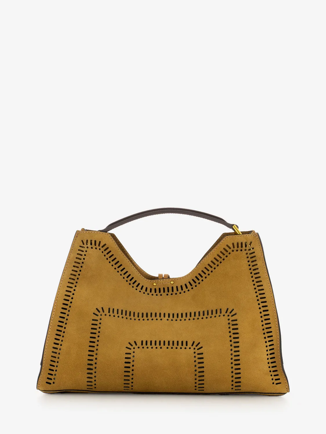 Borsa Aurora in pelle peanut butter