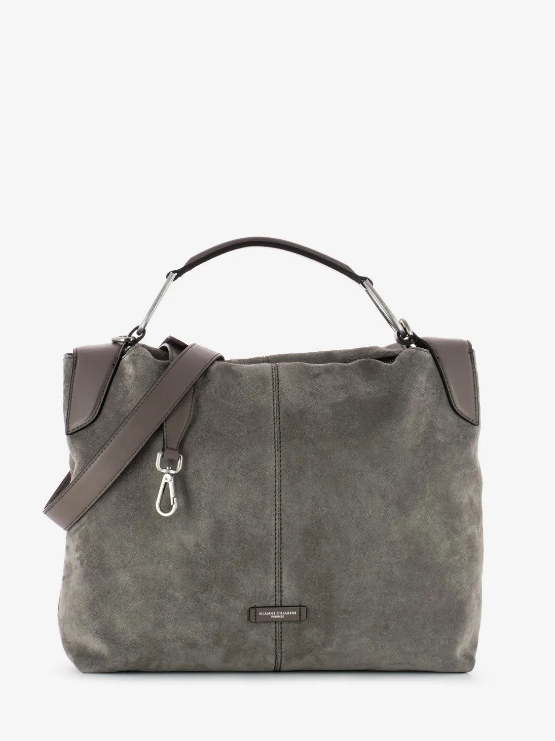 Borsa di pelle light grey