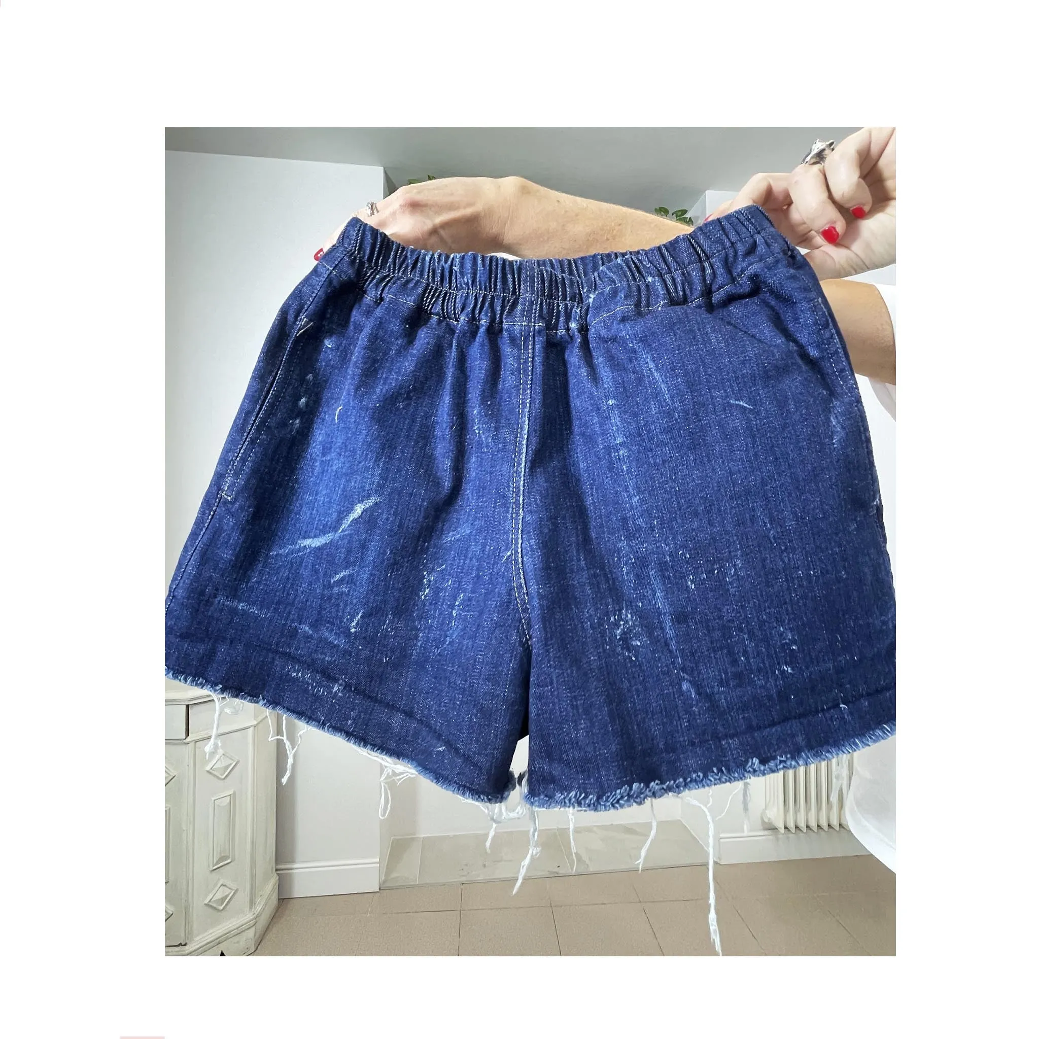 GOYA NEW - SHORTS -  rimasto solo in denim scuro