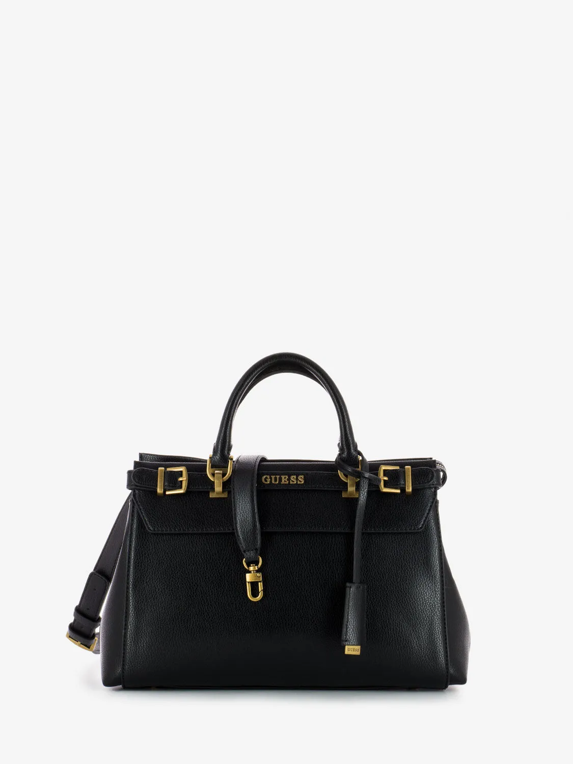 Borsa a mano con fibbie Sestri nero