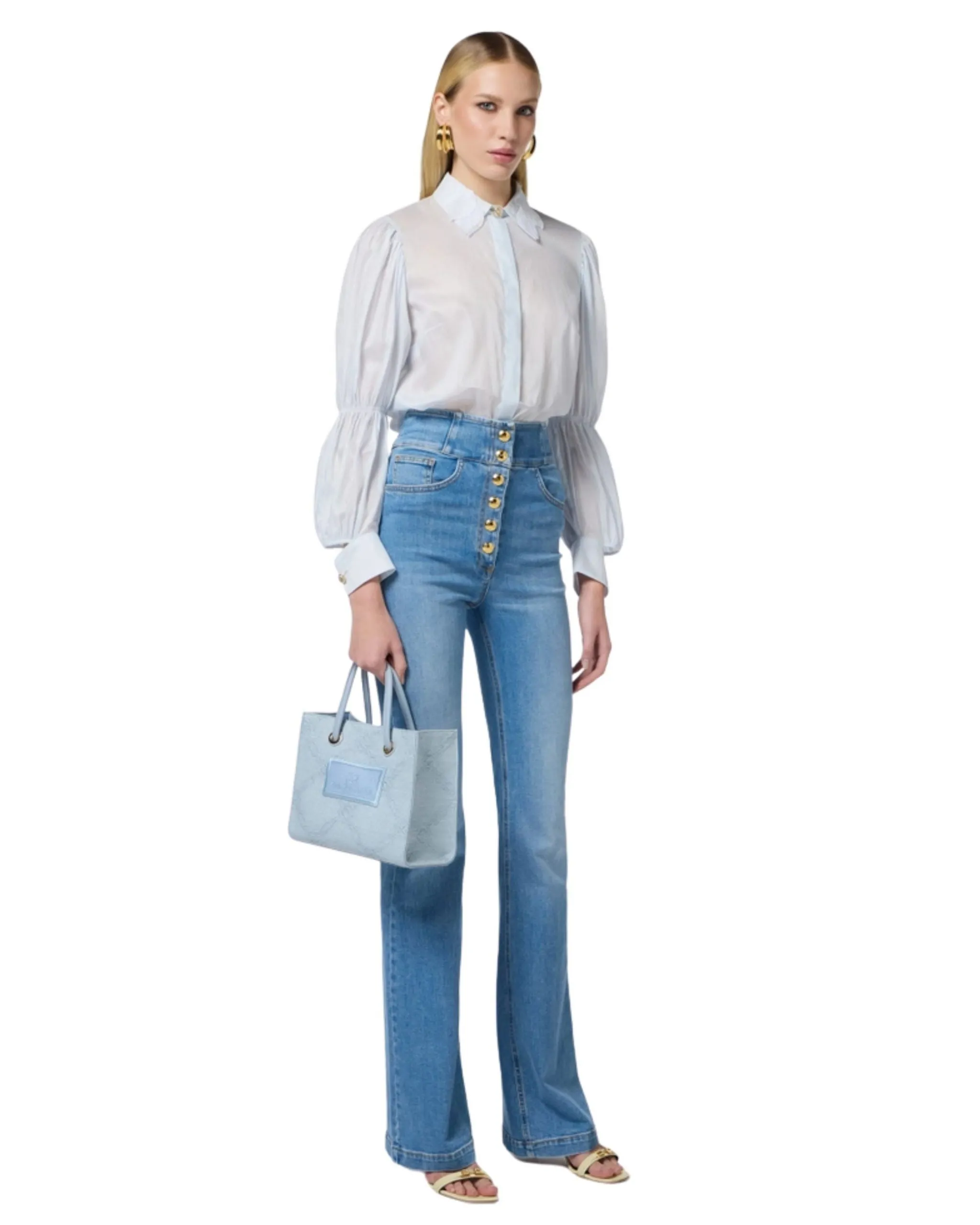 Elisabetta Franchi Jeans vita alta aderente