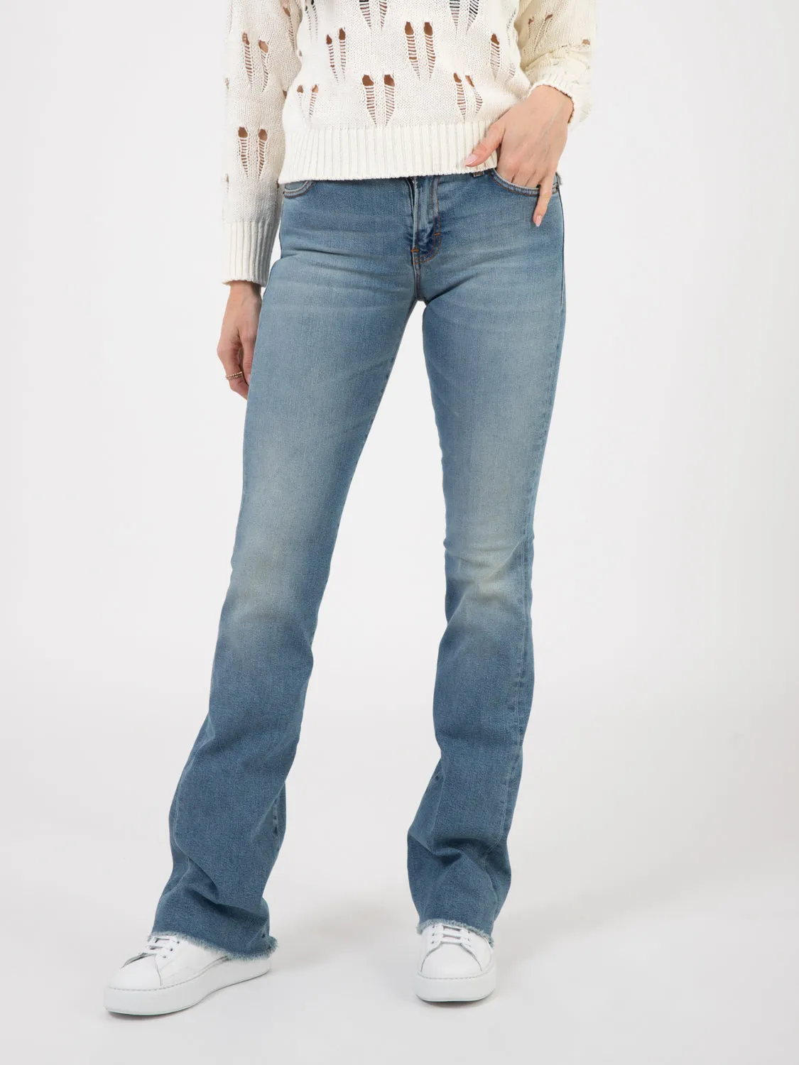 Jeans Formentera Long mid light blue