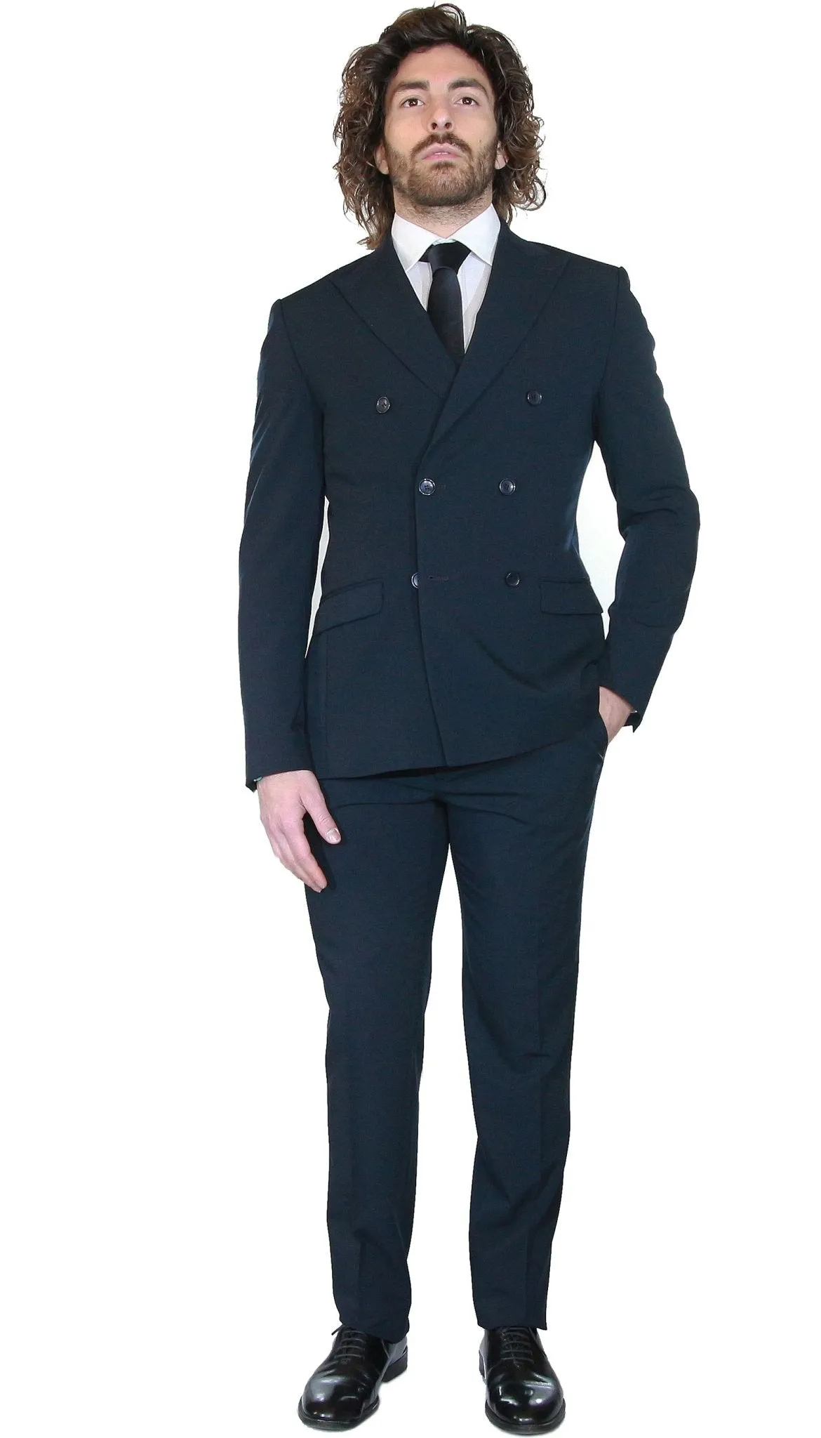 Havana & Co Abito doppiopetto in poliviscosa