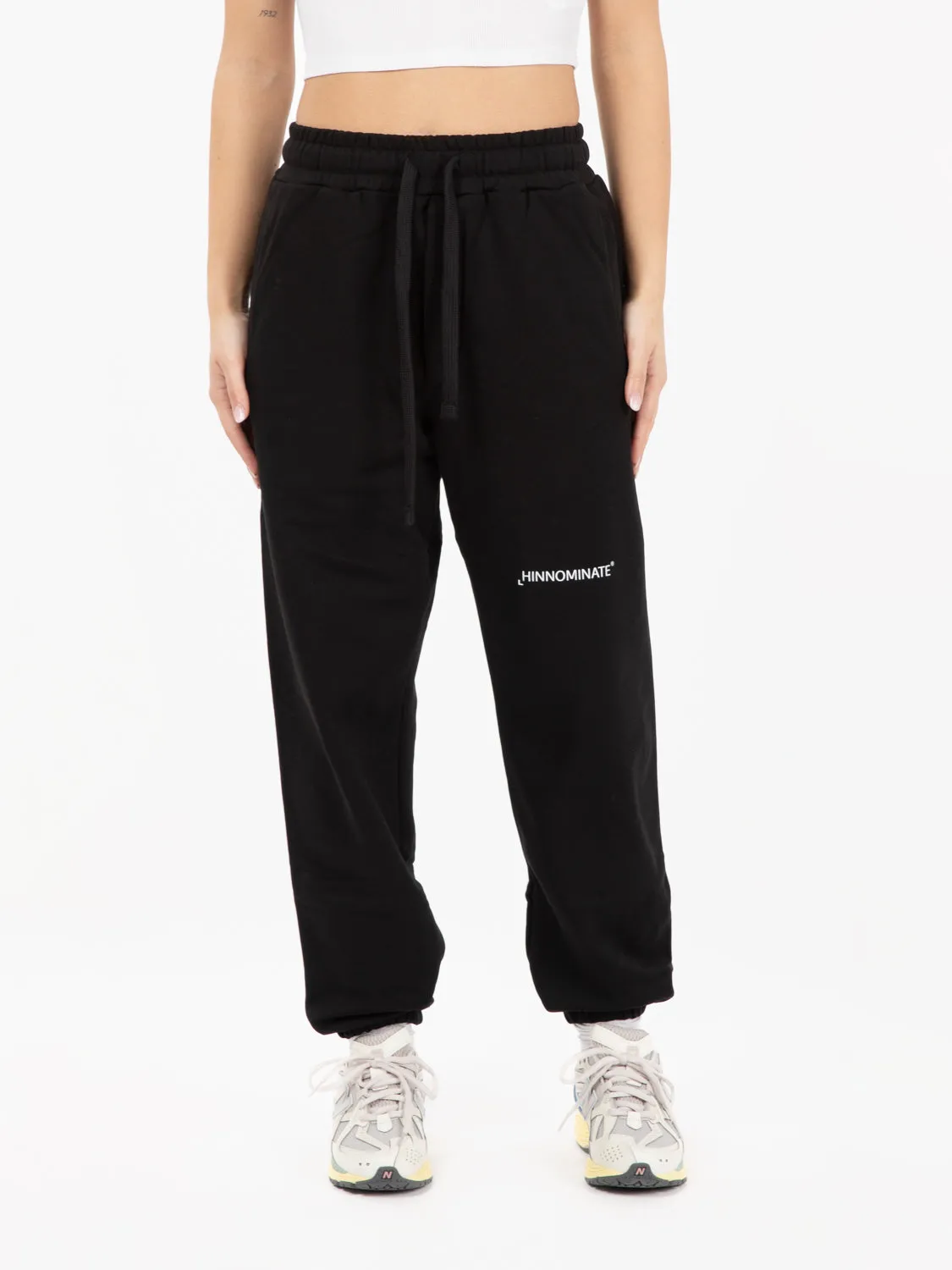 Joggers in felpa nero