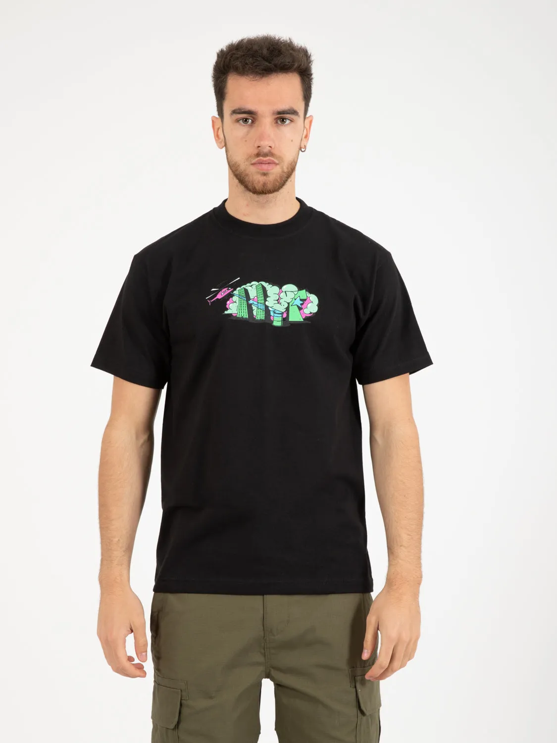T-shirt street level black