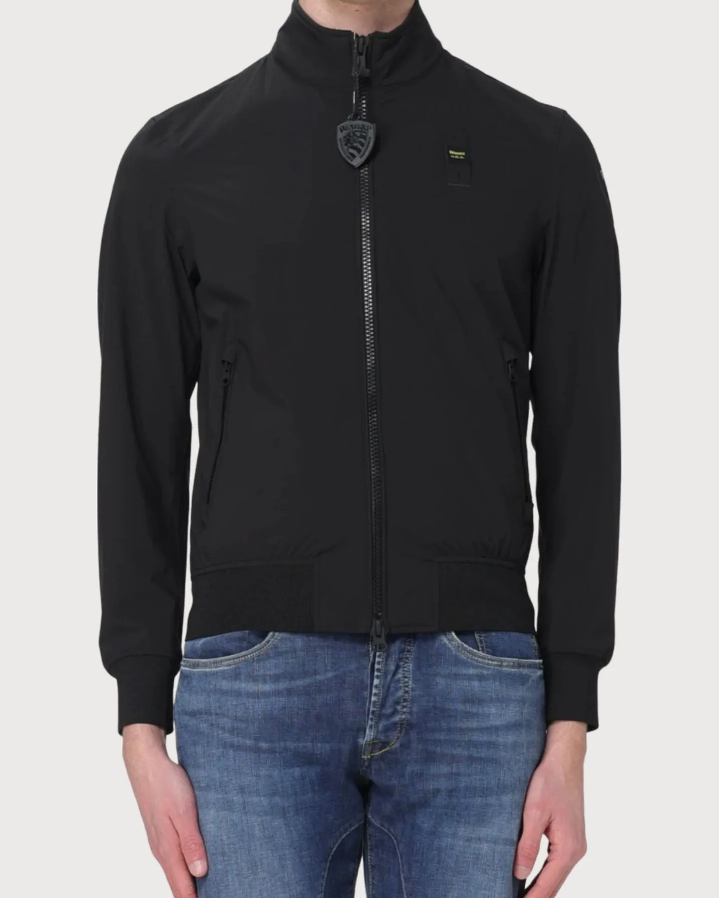 Blauer Giubbino Colletto Alto