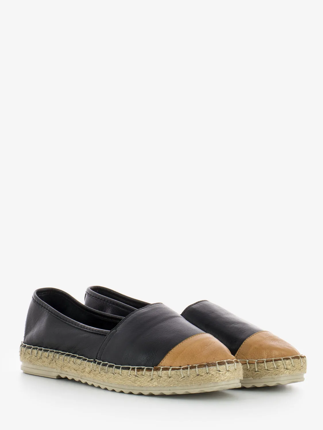 Espadrillas nappa coconut / nero