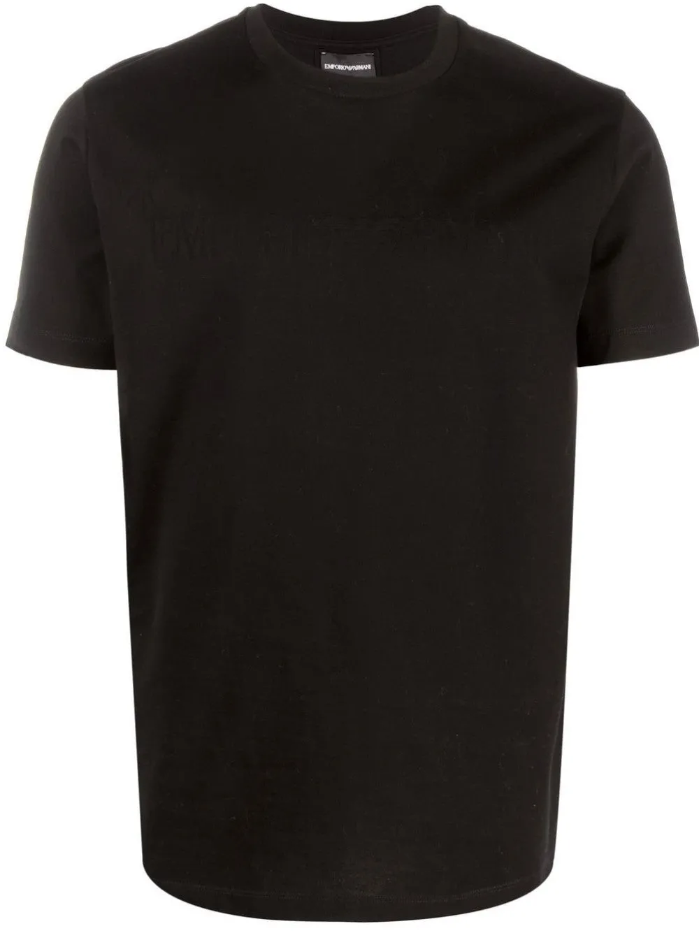 T-SHIRT CON LOGO FRONTALE IN JACQUARD