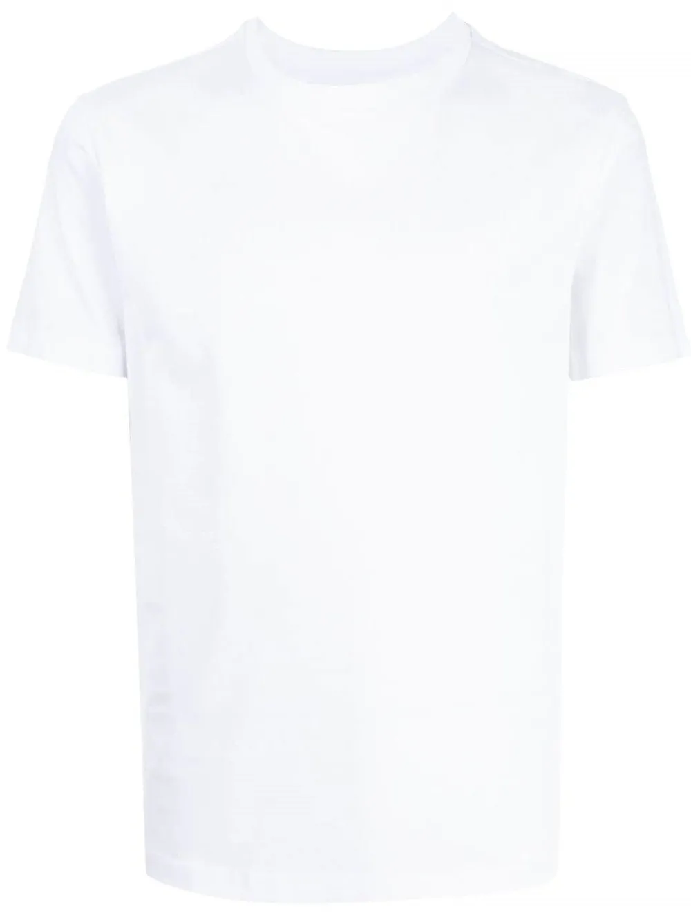 T-SHIRT CON LOGO FRONTALE IN JACQUARD