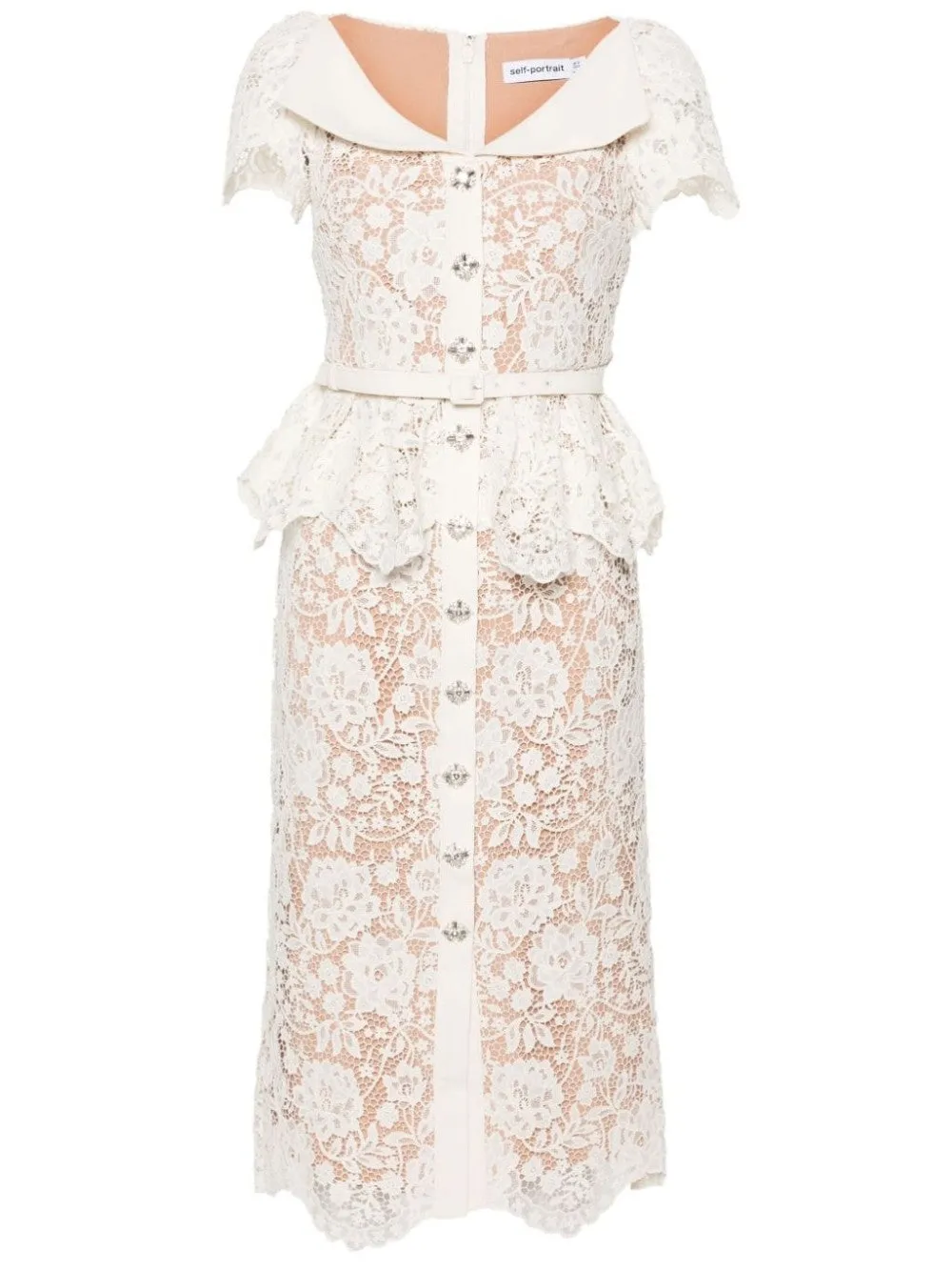 ABITO IN PIZZO CON PEPLO