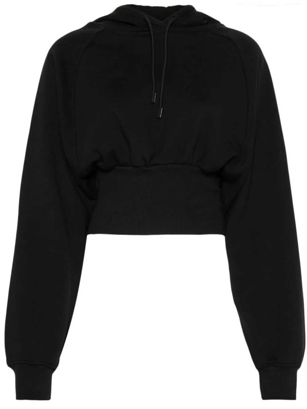 FELPA CROPPED CON VITA STRETTA