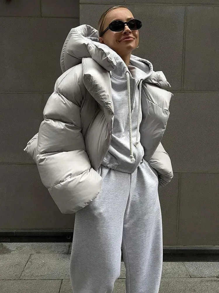 Camille - Giacca con cappuccio in cotone imbottito per donne