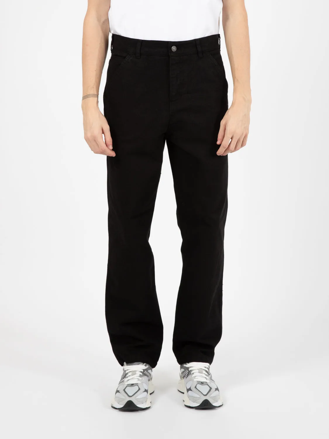 Work pant straight fit black