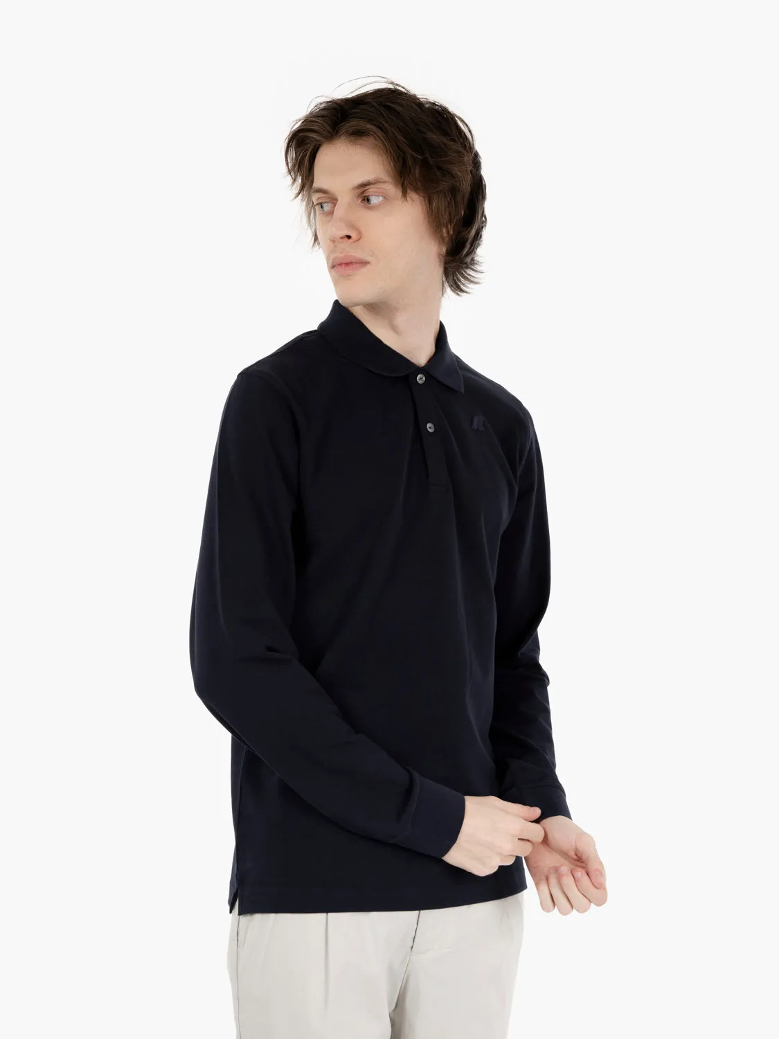 Polo Monju pique blue depth