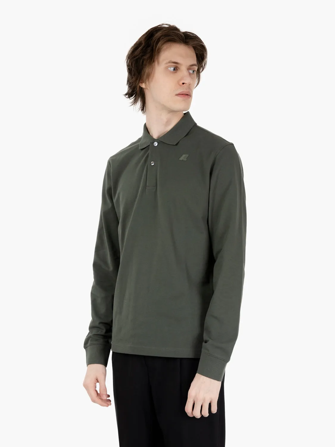 Polo Monju pique green blackish