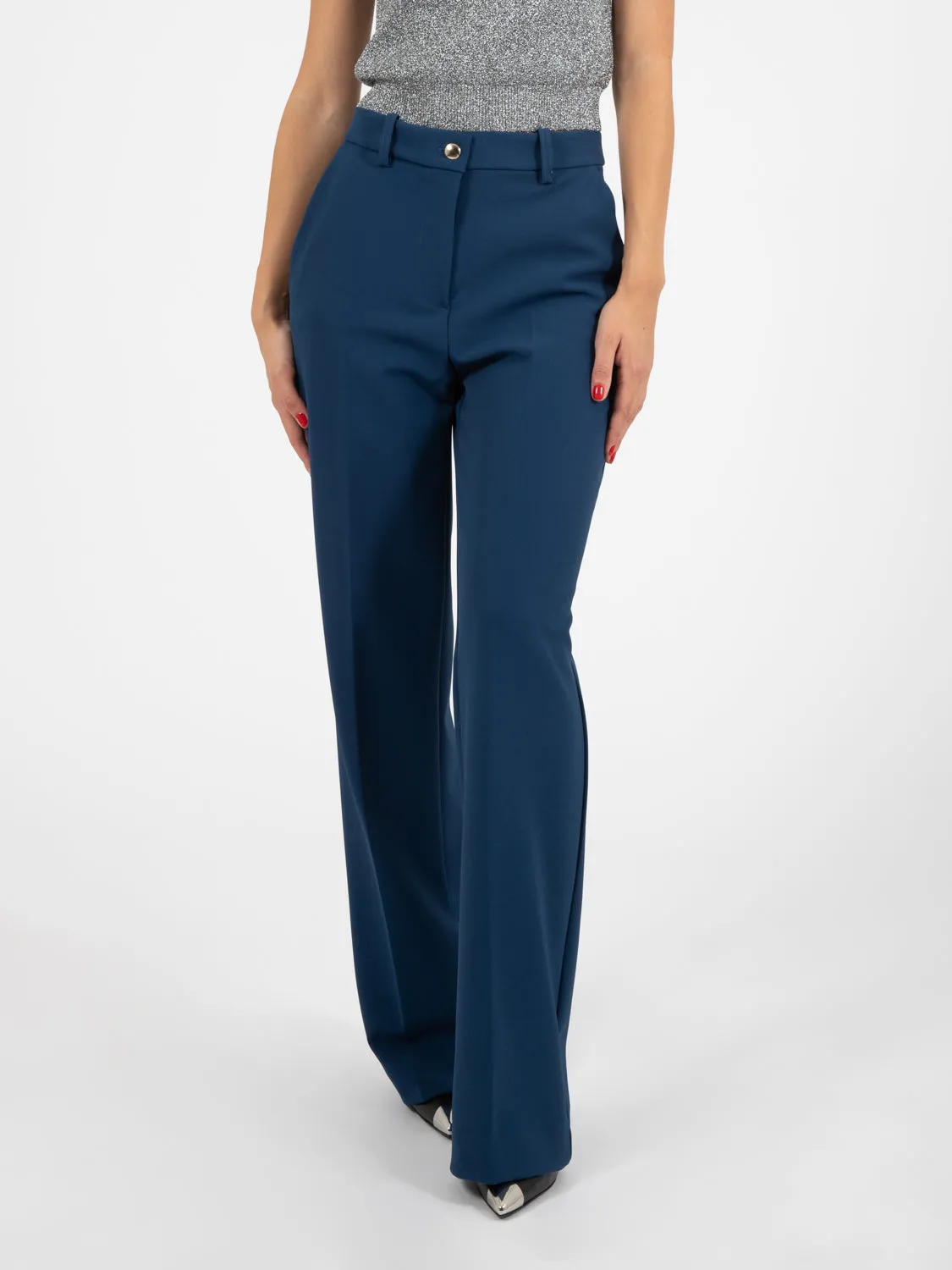 Pantaloni palazzo blu