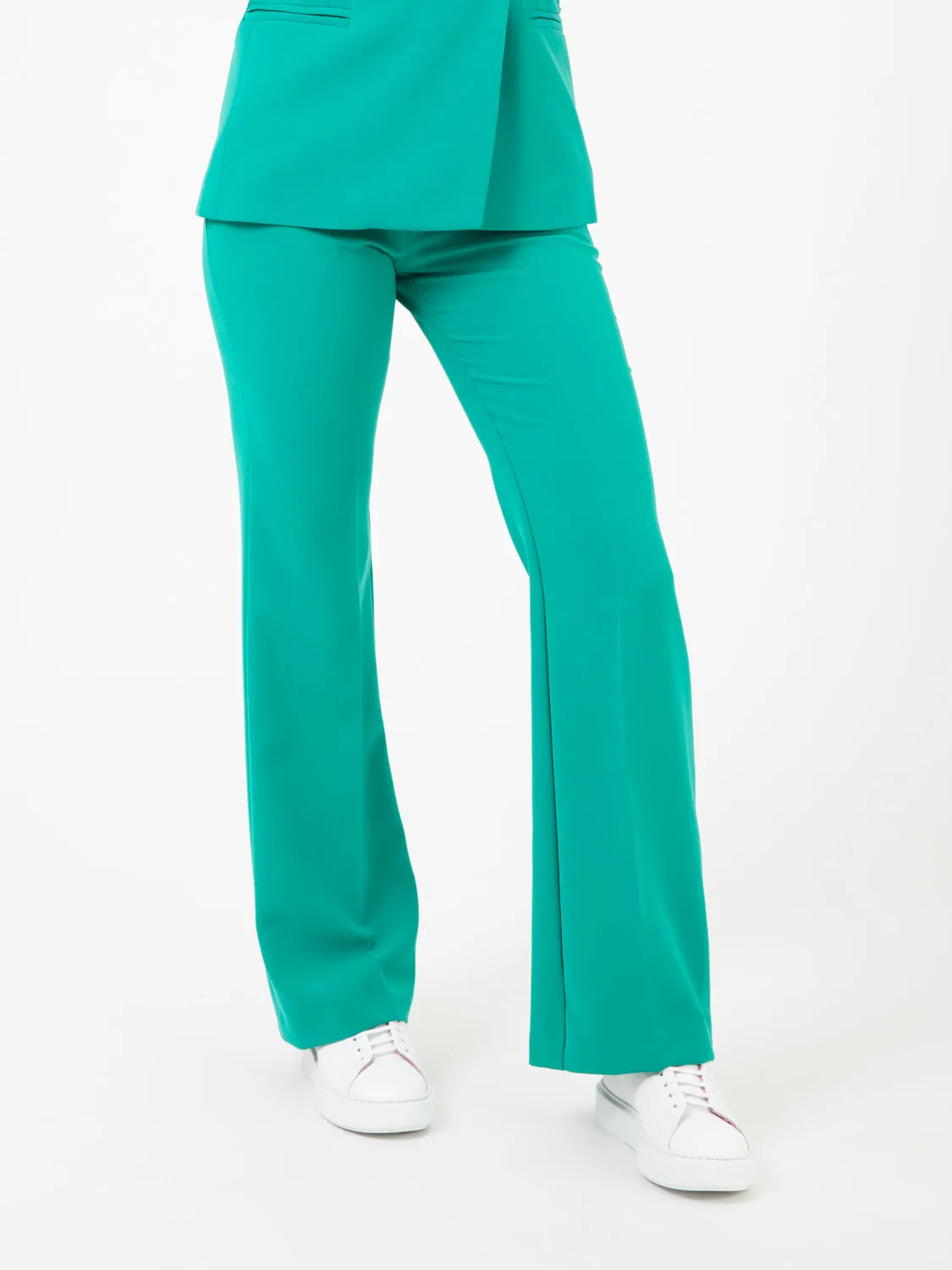 Pantaloni palazzo giada