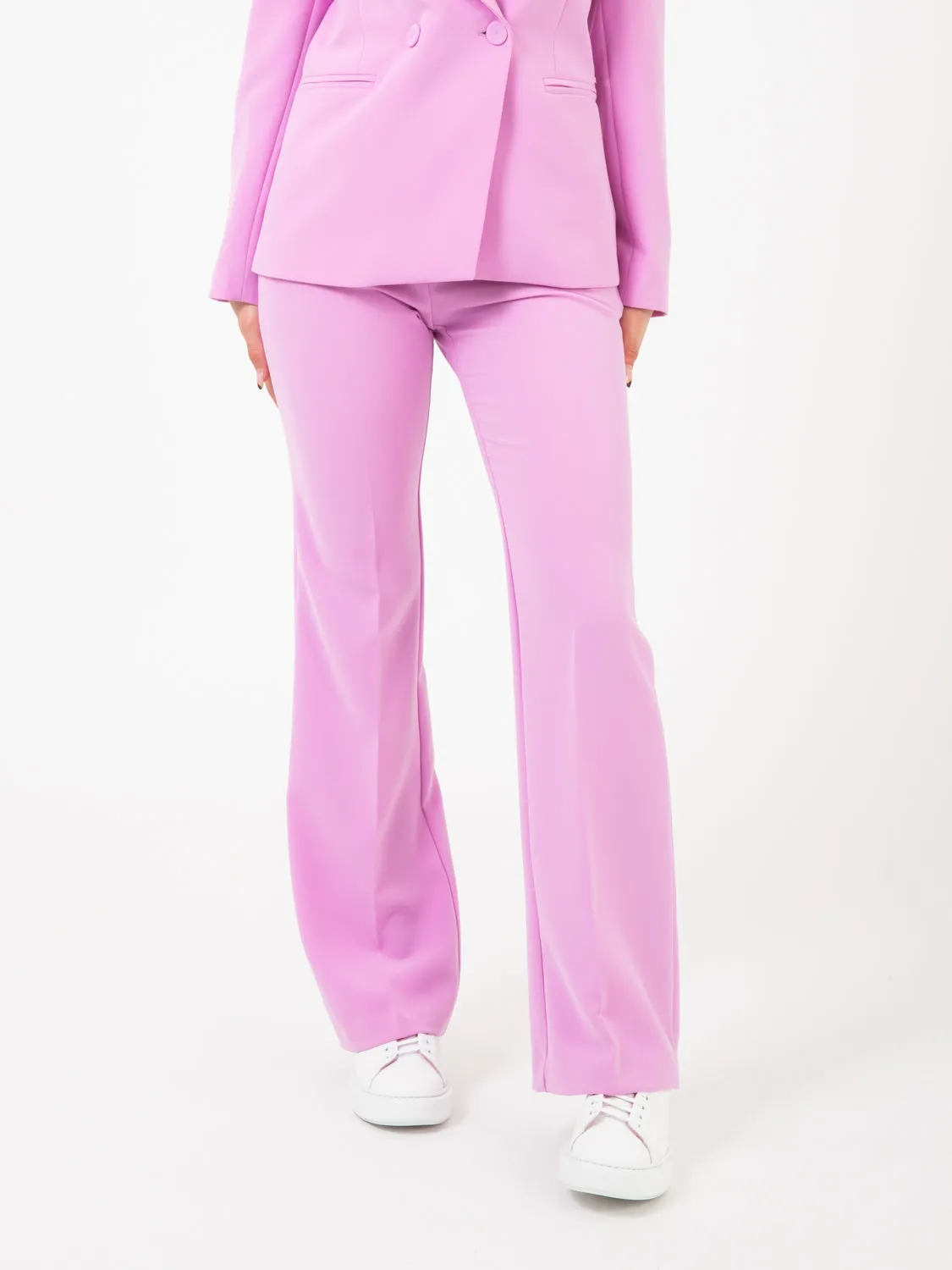 Pantaloni palazzo glicine