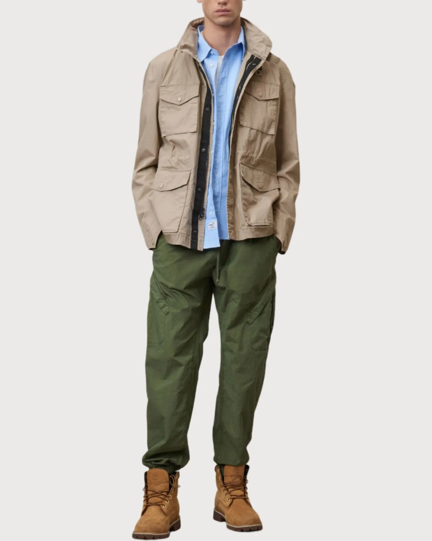 Blauer Giacca Sahariana