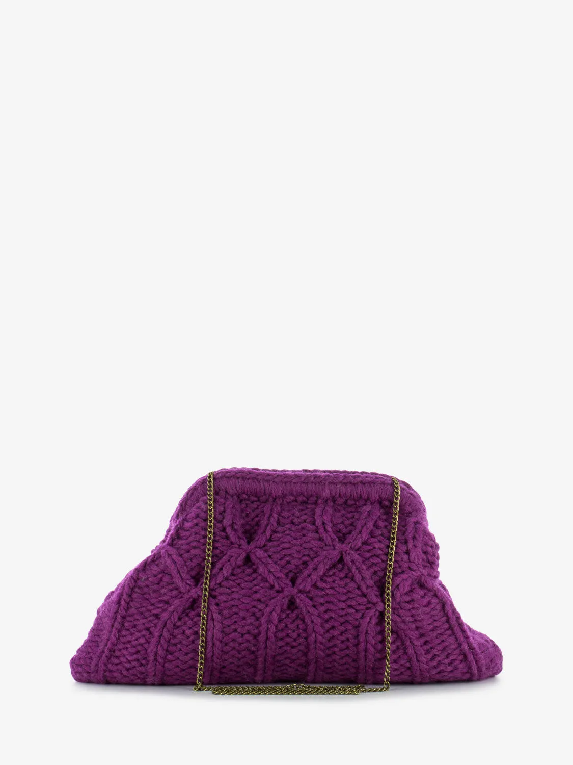 Tracolla Paffuta intrecciata viola
