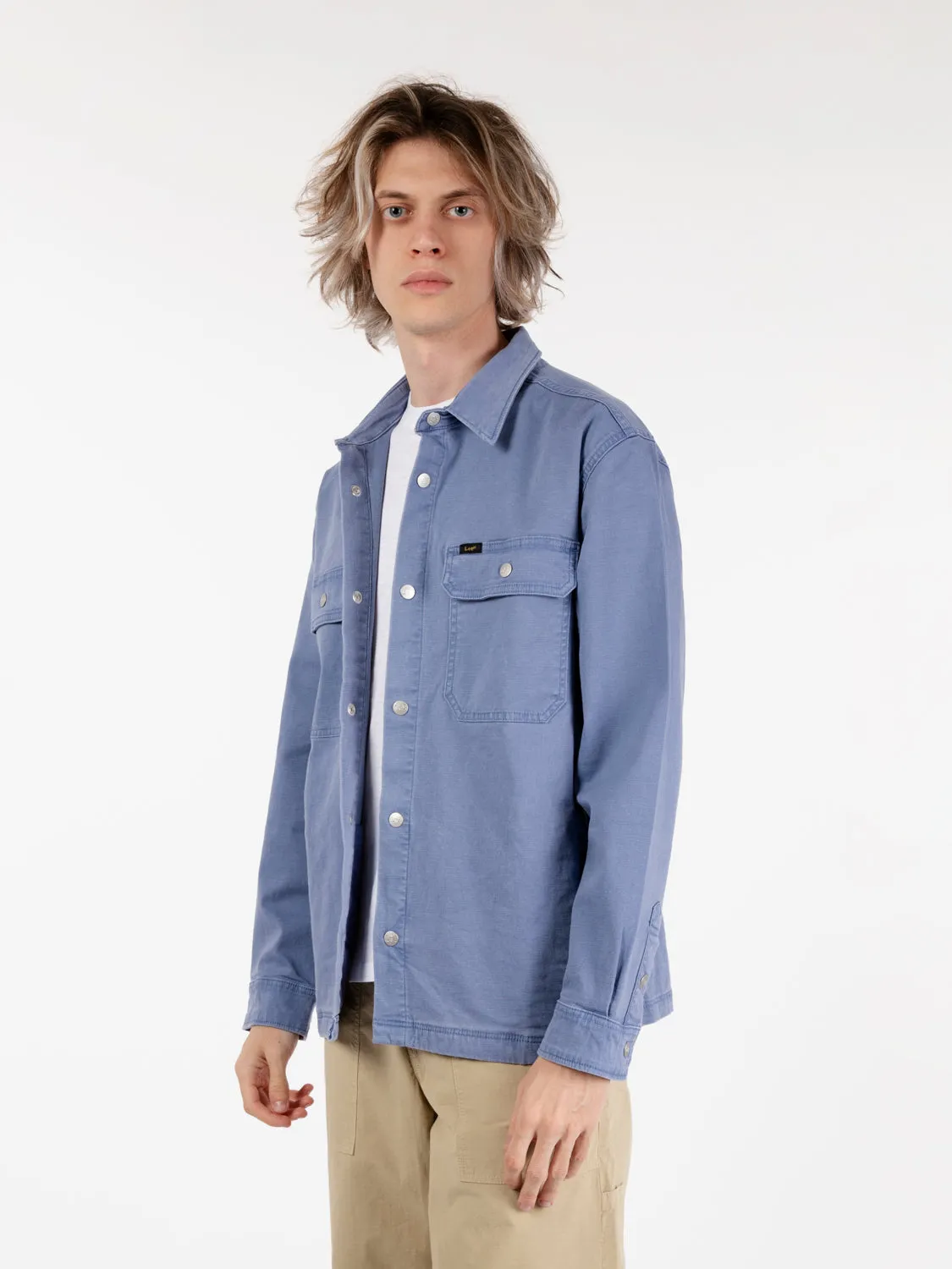 Sovracamicia workwear surf blue