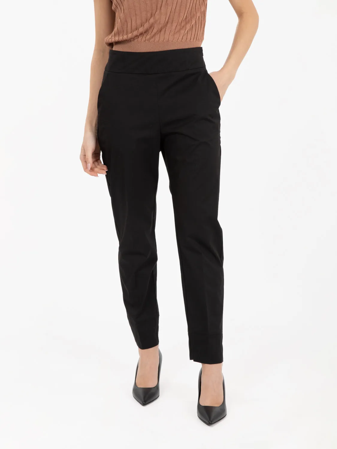 Pantalone Anna nero diamante
