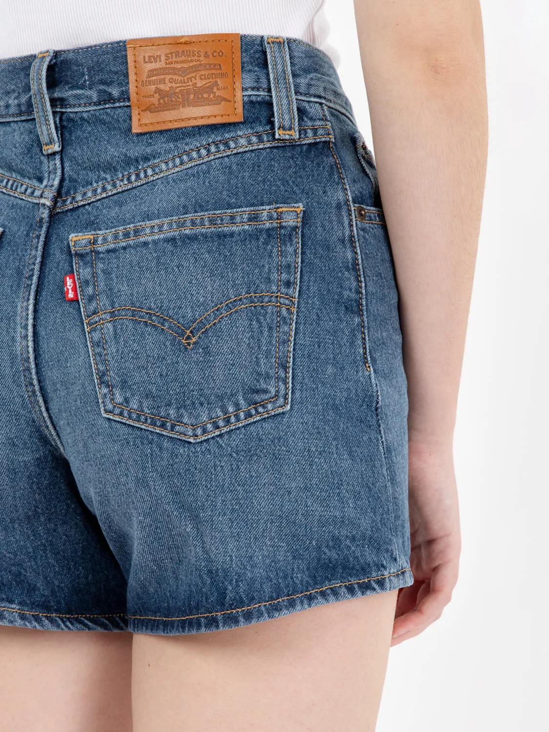 80s Mom Shorts denim medio scuro