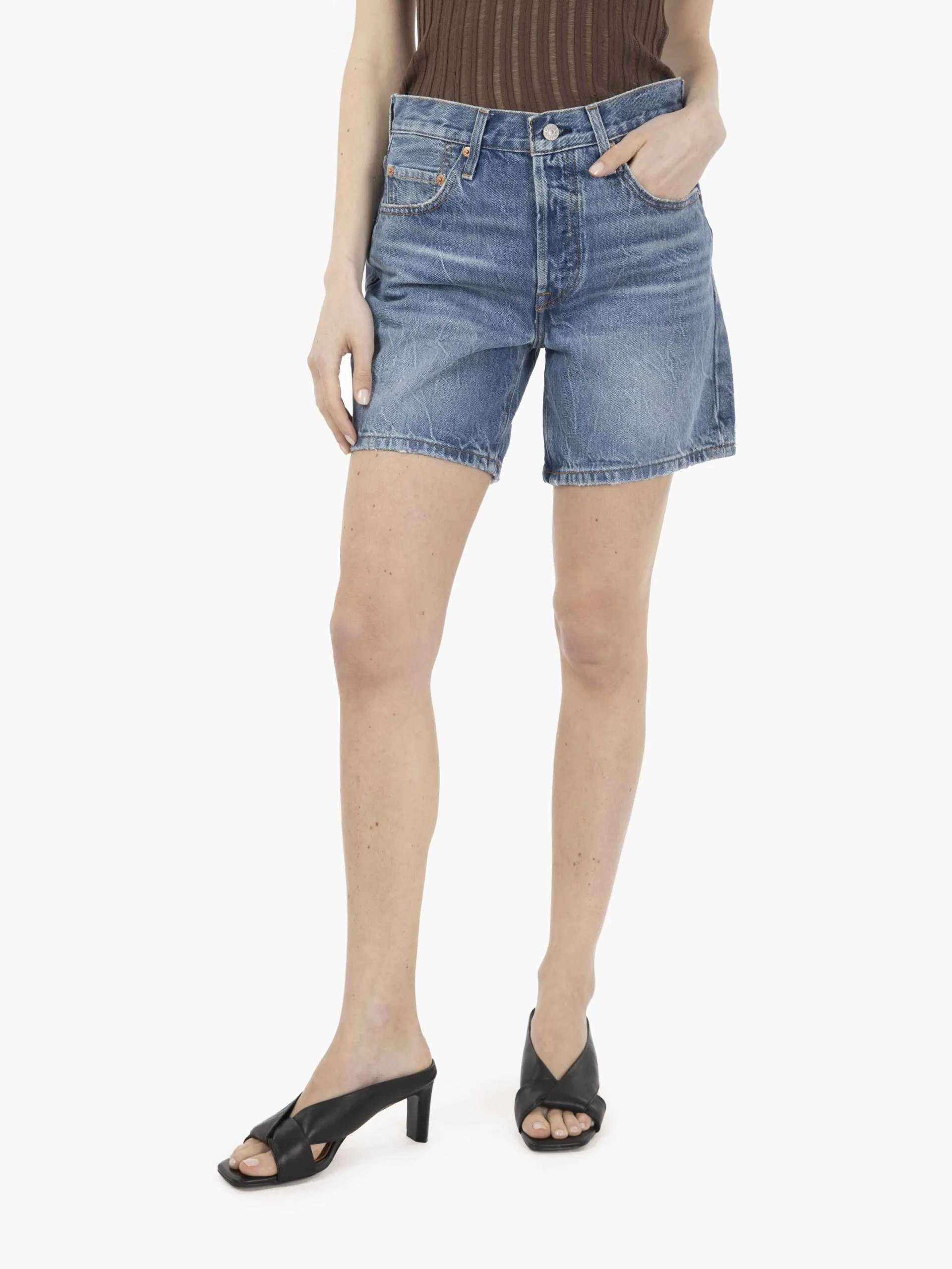 501® Mid Thigh Short Blue Beauty blu