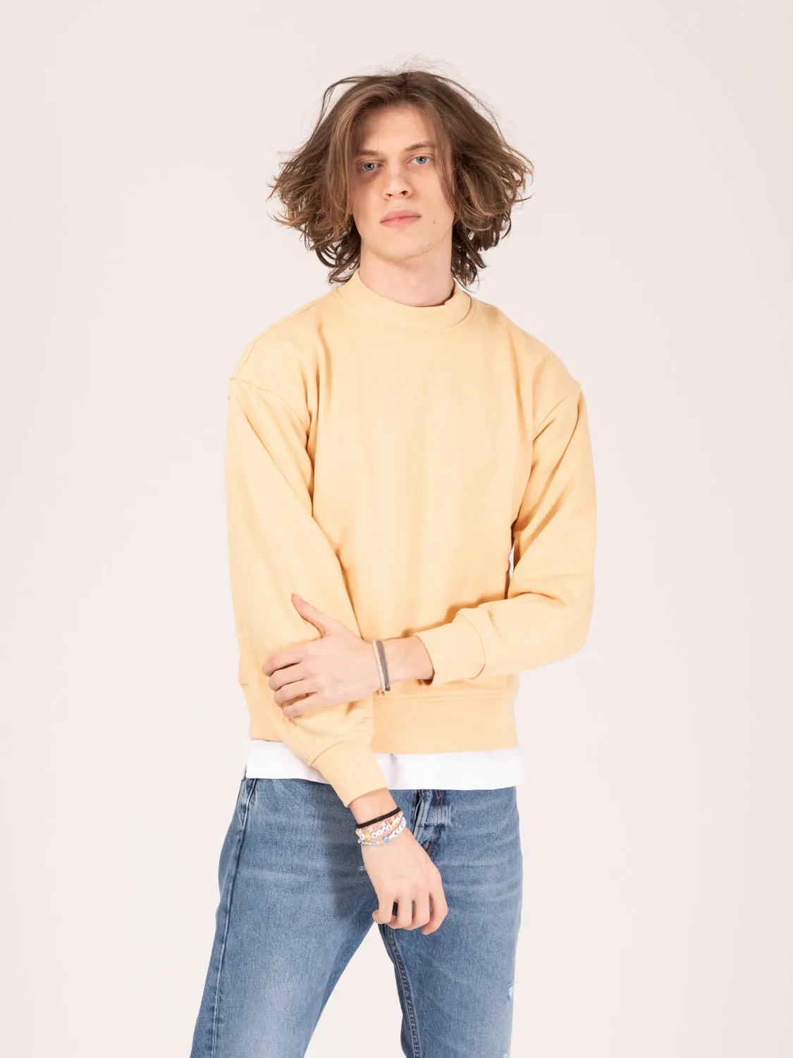 Felpa Classic girocollo winter wheat