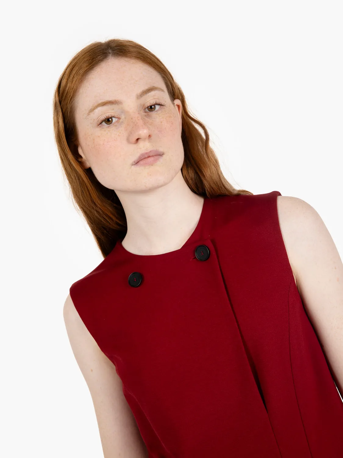 Abito corto Micol merlot