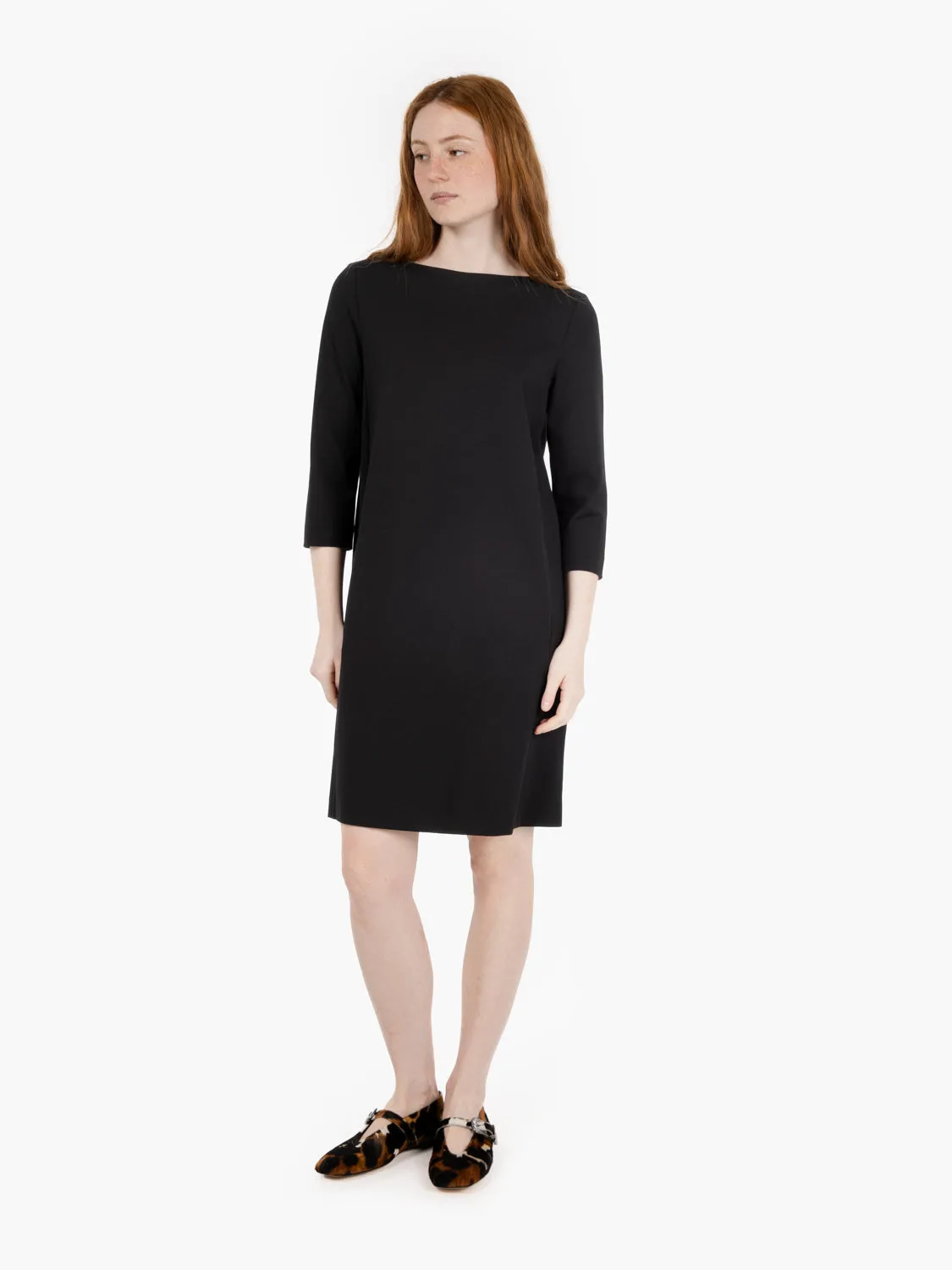 Abito manica 3/4 Katia nero