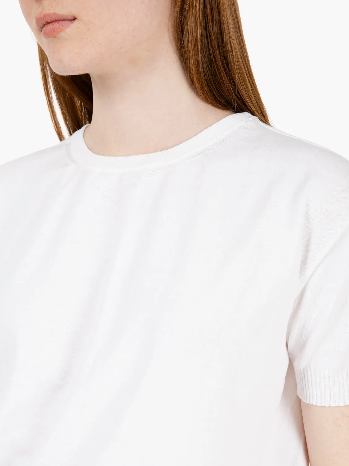 T-shirt Ember in maglia bianco