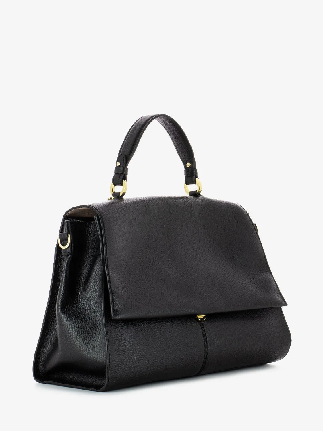 Borsa a mano Muriel in pelle nero