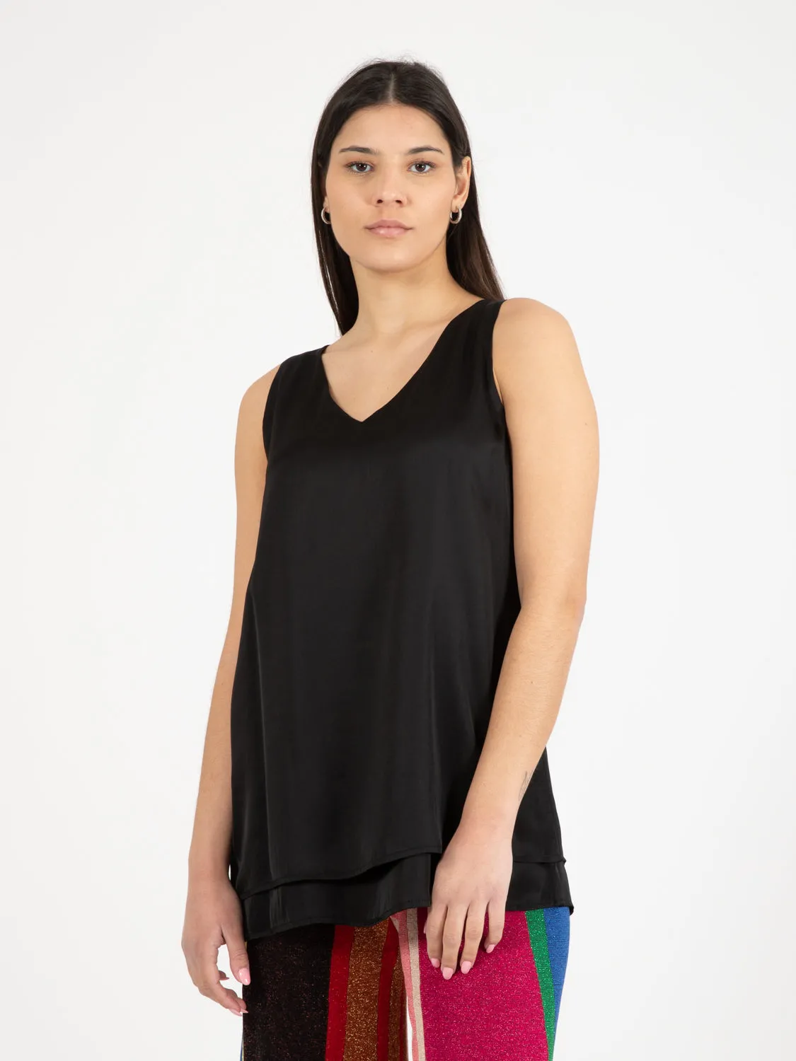 Canotta doppiata nera