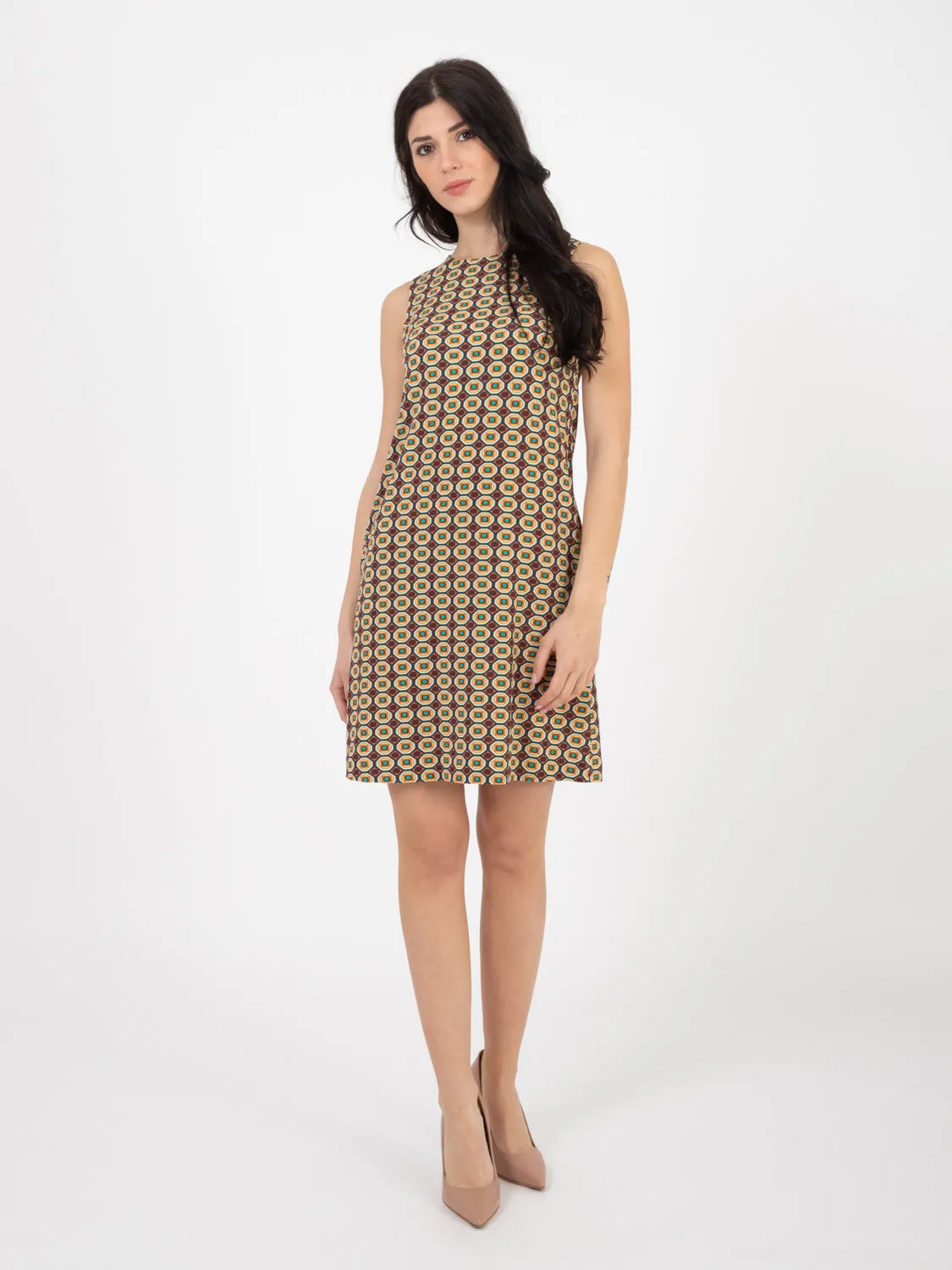 Abito Labyrintum cuoio / smeraldo