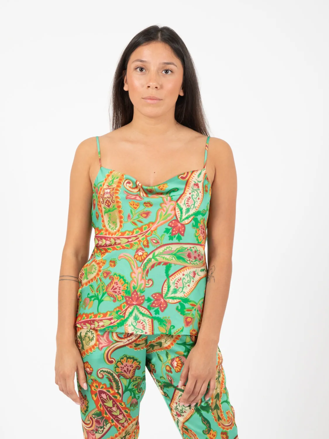 Top Magicis foliis satin verde