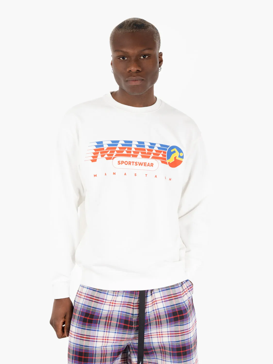 Felpa sweat sports white