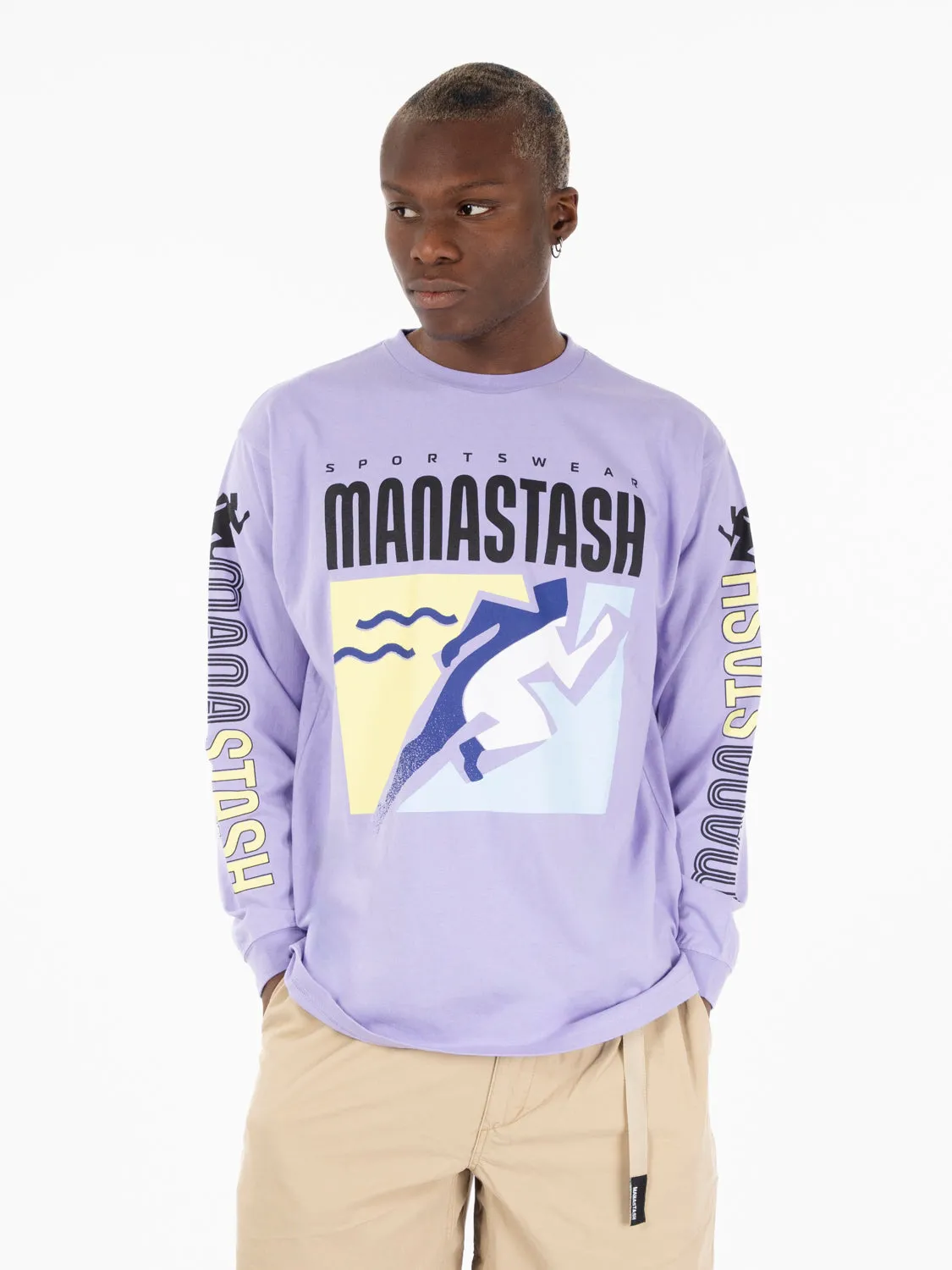T-shirt long sleeve lavander