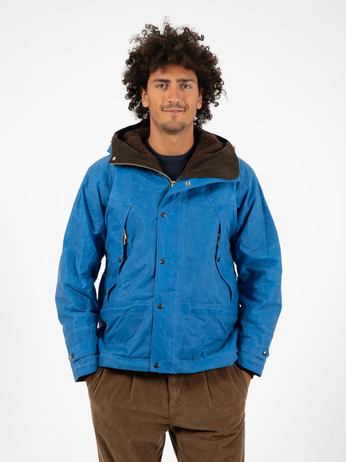 Mountain Jacket waxed mid blue