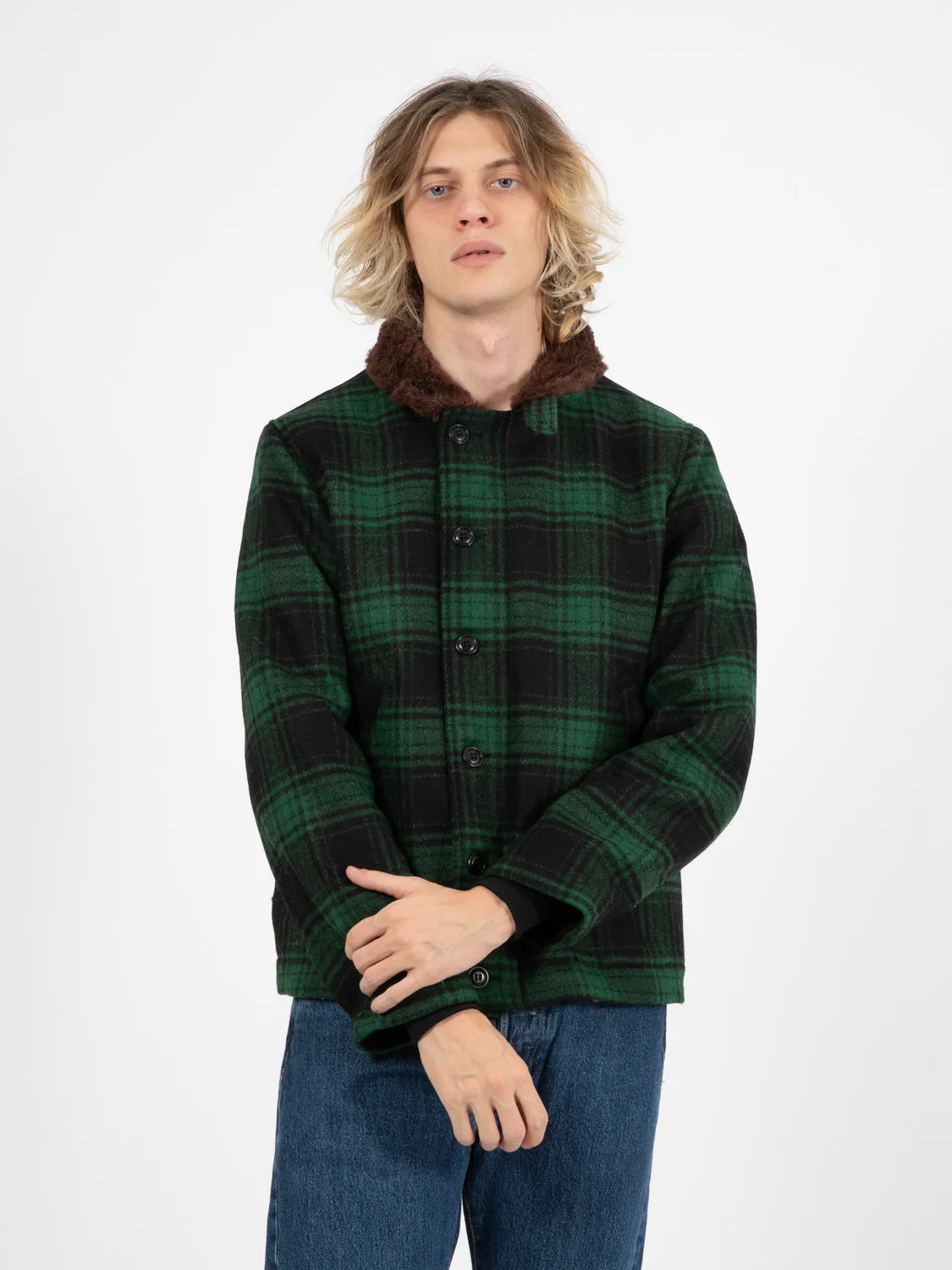 Deck Jacket green / black
