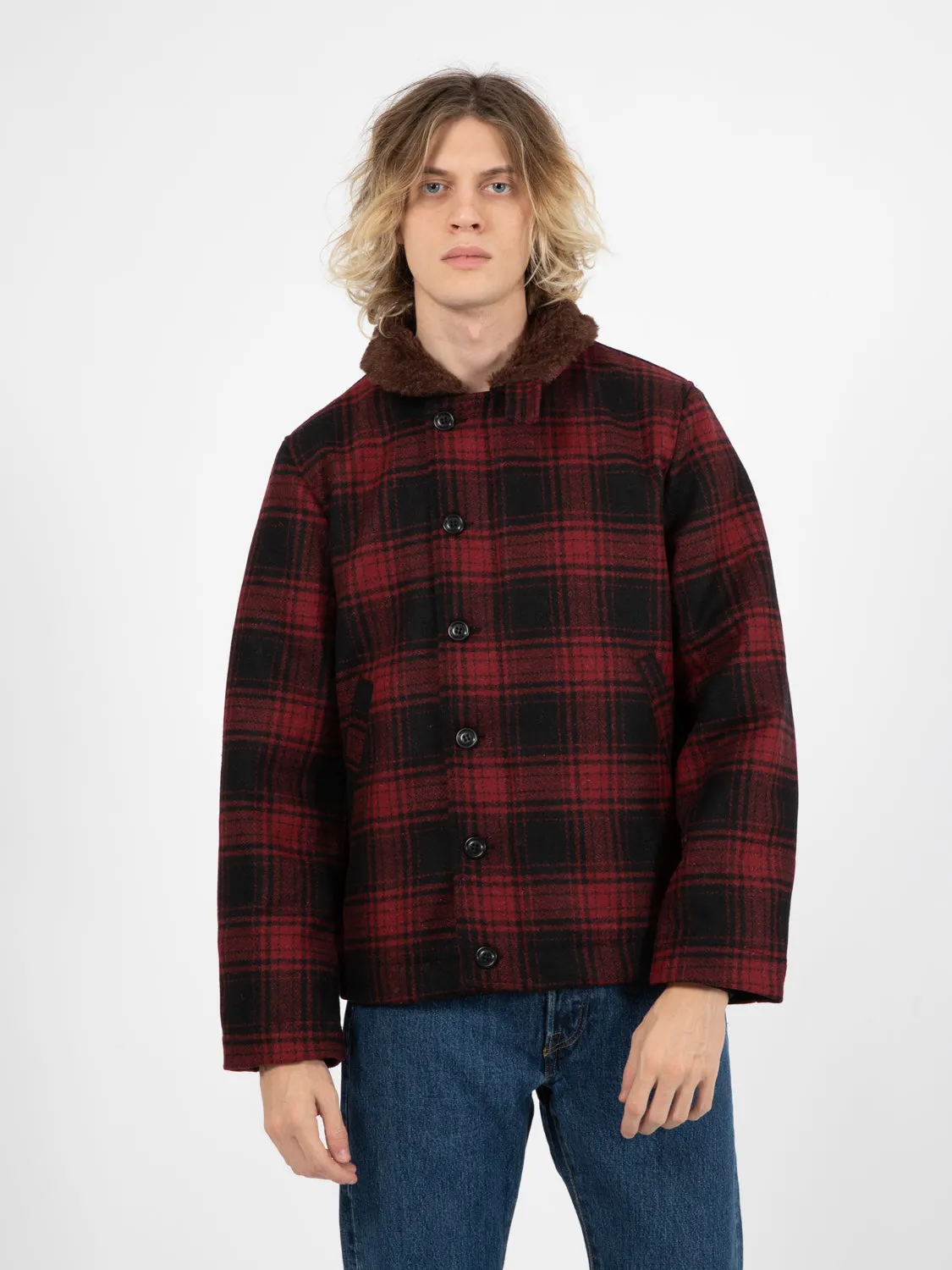 Deck Jacket red / black